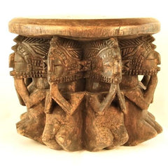 Baga Stool Supported by Nine Figures