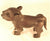 Benin Bronze Leopard Tail Down