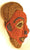 Red White and Blue Bamileke Beaded Mask