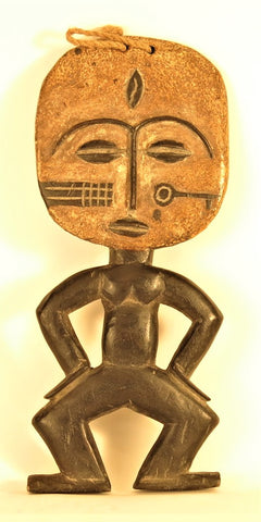 Punu Female Figure with a Key