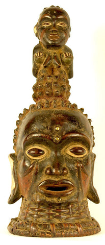 Mambila Head Crest with an Ancestor