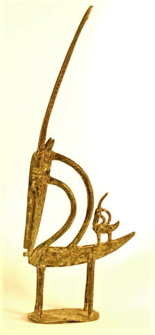 Rare Bronze Chi Wara Female