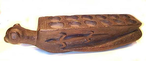 Mankala Game Board in the Shape of a Mythical Beast