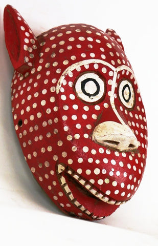 Bozo Red Leopard Mask