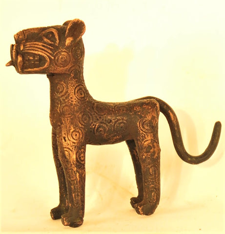 Small Benin Bronze Leopard